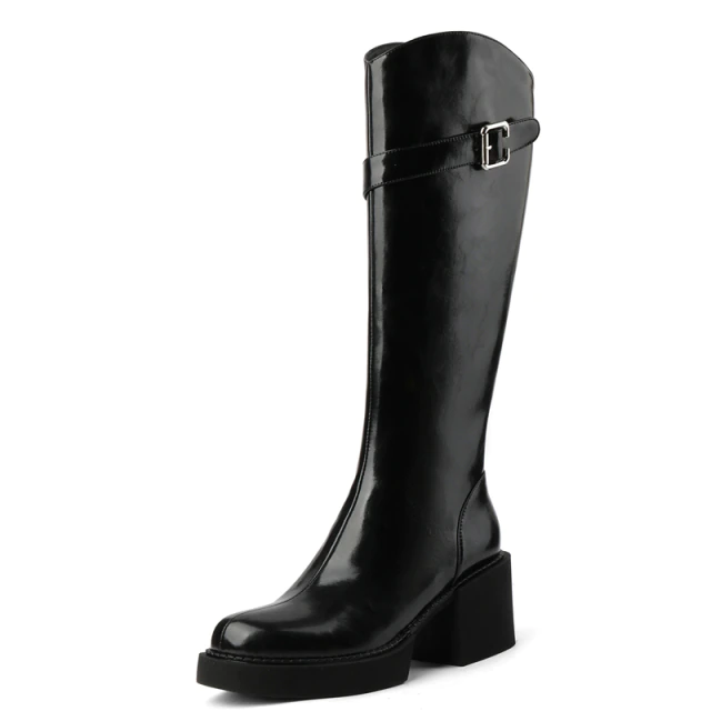 Autumn Boots Color Black Size 7 for Women