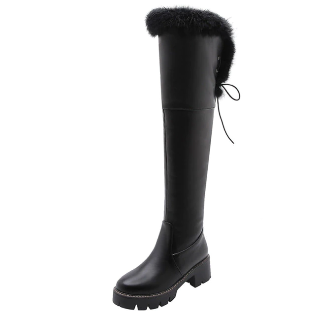 snow boots color black size 5 for women