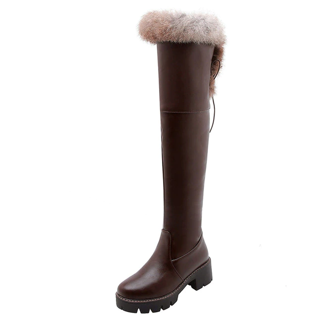 snow boots color brown size 5.5 for women