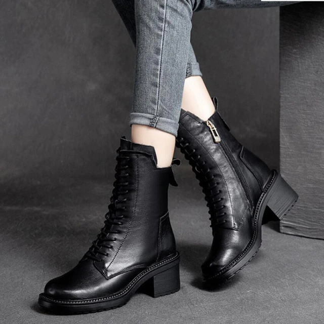 zipper boots color black size 6.5 for women