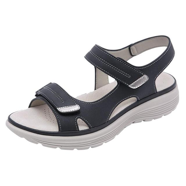 summer sandal color black size 7 for men