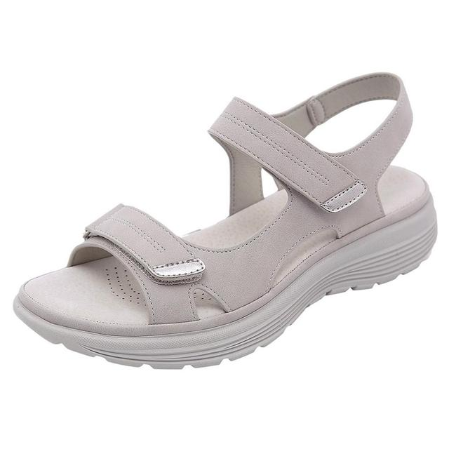 soft sandal color gray size 7.5 for men