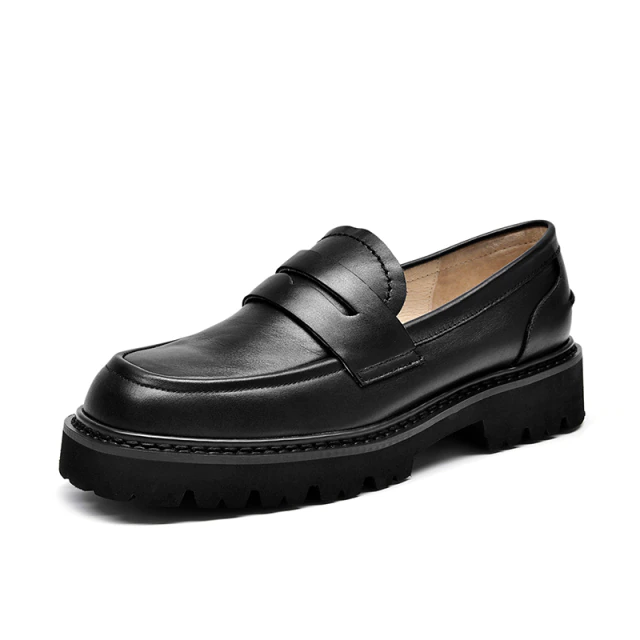 Platform Loafer Color Black Size 6 for Women