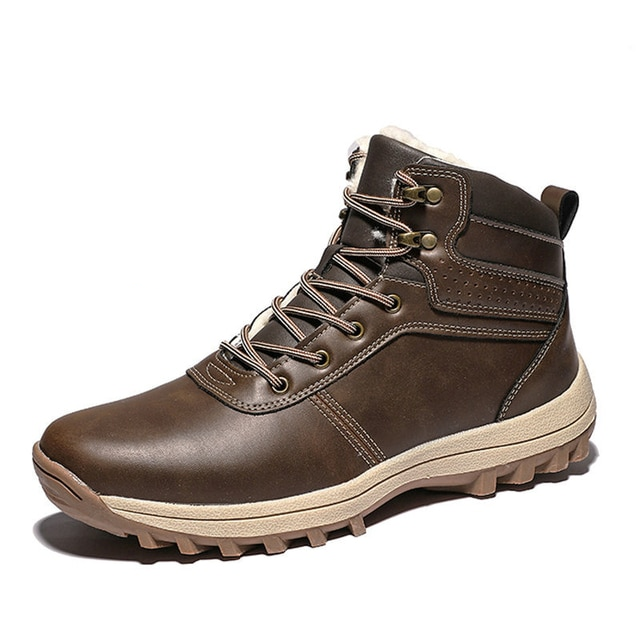 Work Boots Color Coffee Size 10 for Men