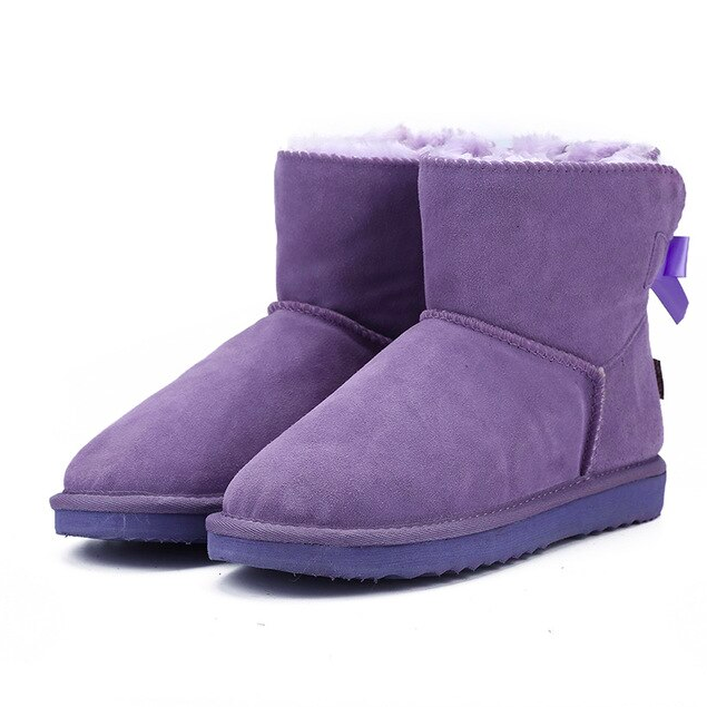 Snow Boots Color Purple Size 9.5 for Women