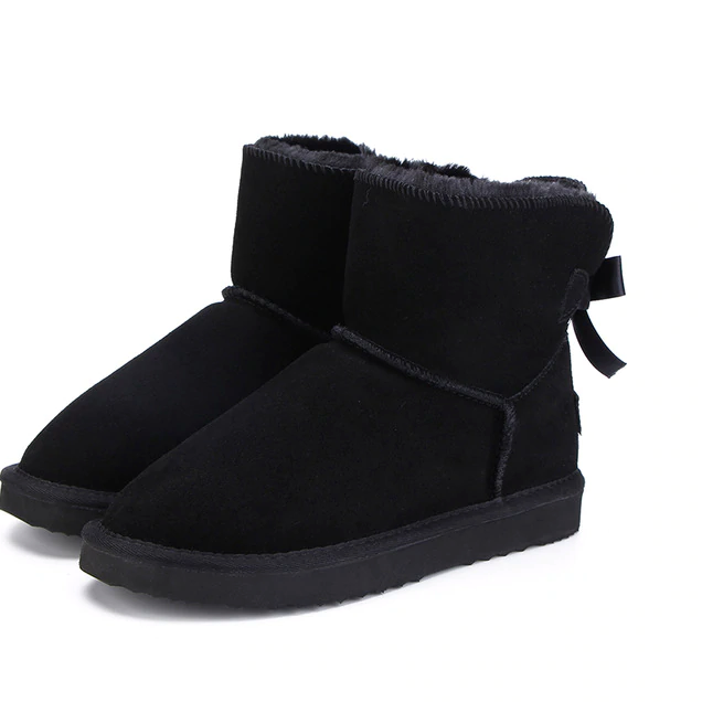 Snow Boots Color Black Size 6 for Women
