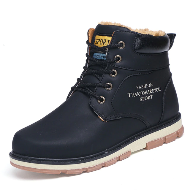 Winter Boots Color Black Size 9 for Men