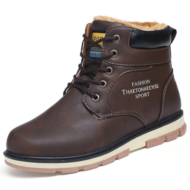 Winter Boots Color Coffee Size 9.5 for Men