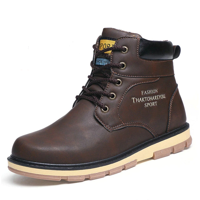 Winter Boots Color Coffee Size 7.5 for Men