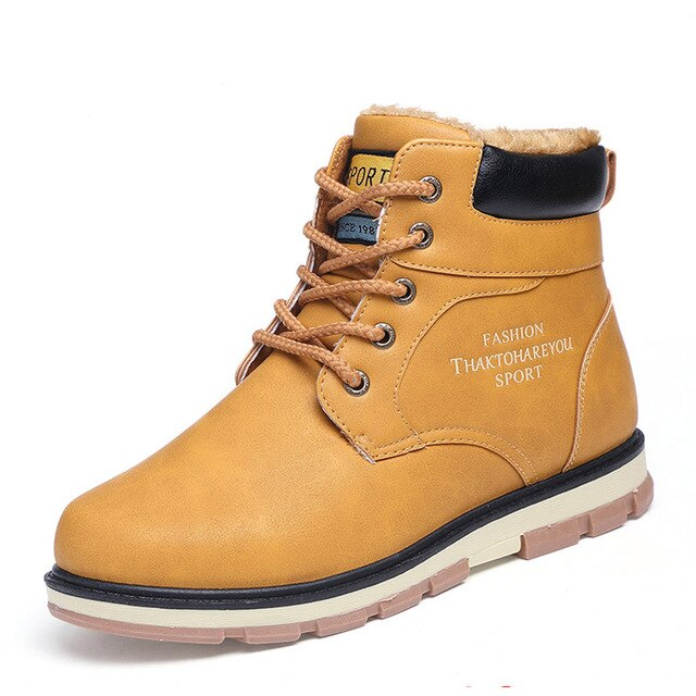 Winter Boots Color Yellow Size 10.5 for Men