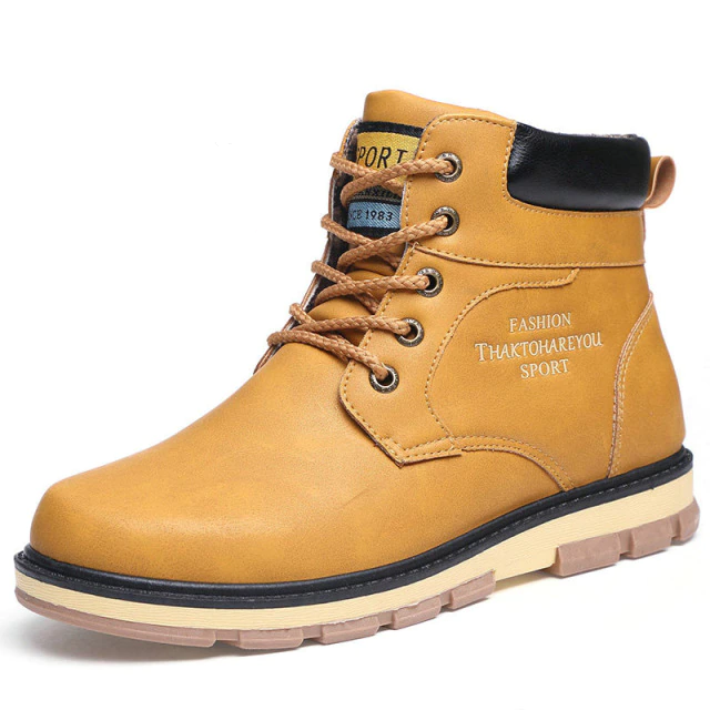 Winter Boots Color Yellow Size 8.5 for Men
