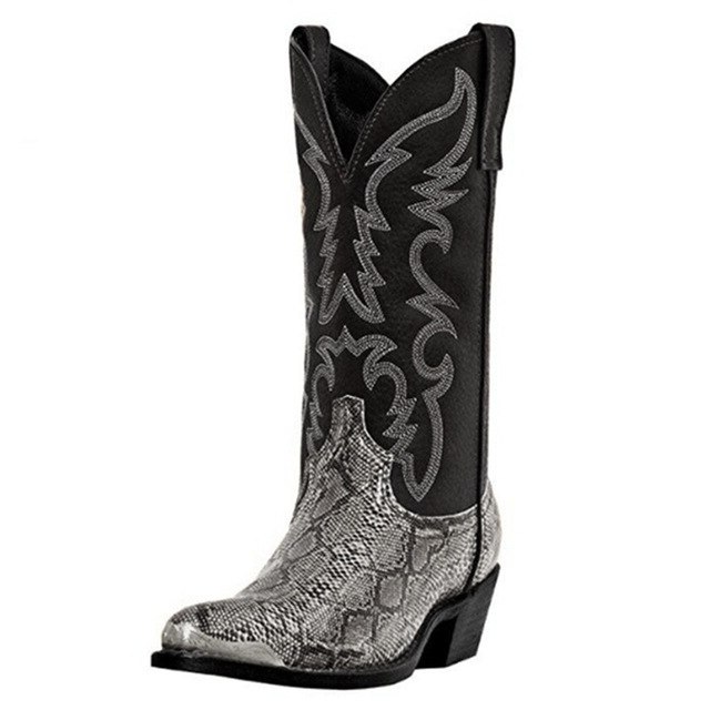 Lander Unisex Iron Head High Heel Boots
