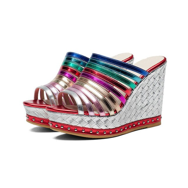 wedges color multi size 5 for women