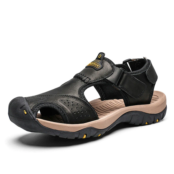 summer sandals color black size 7 for men