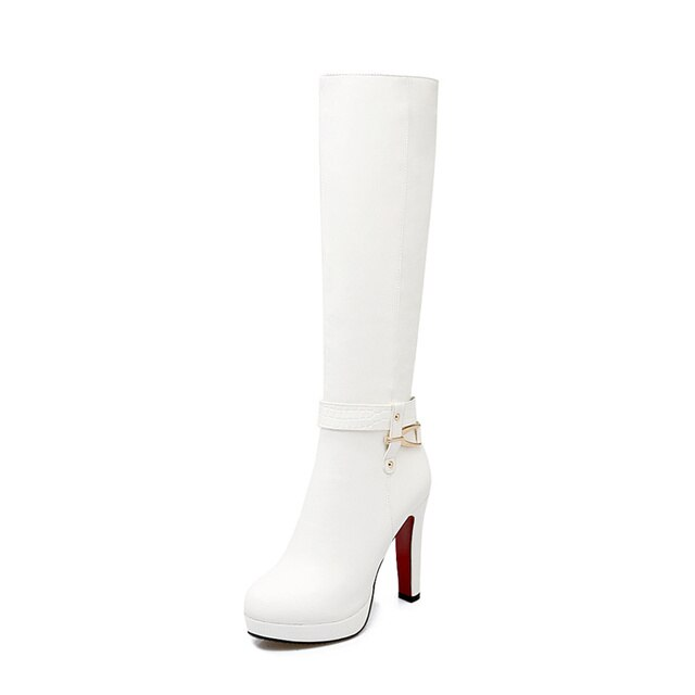 Leather  Boots Color White Size 5.5 for Women
