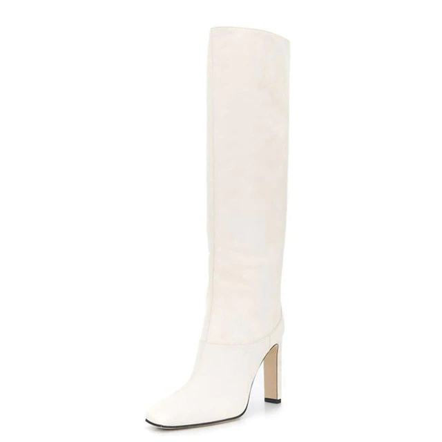 Dress Boots Color White Size 8.5 for Women