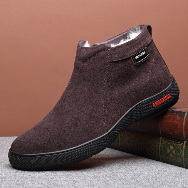 winter boots color coffee size 9 for men