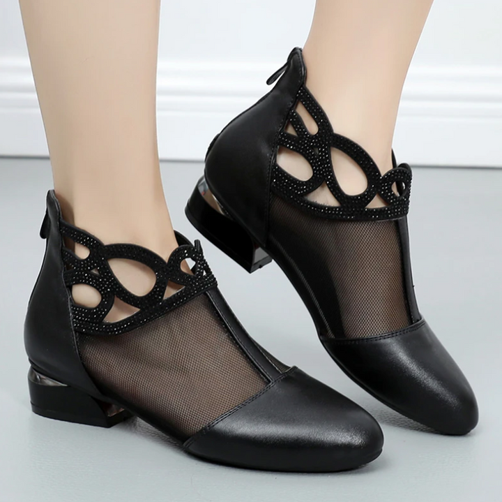 dress sandals color black size 6 for women