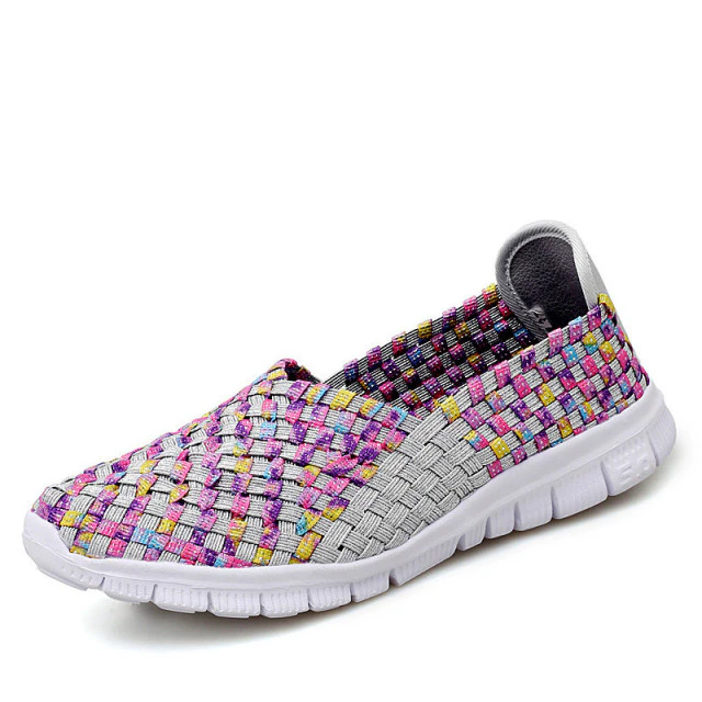 Majo Women's Knit Comfortable Loafer Walking Shoes