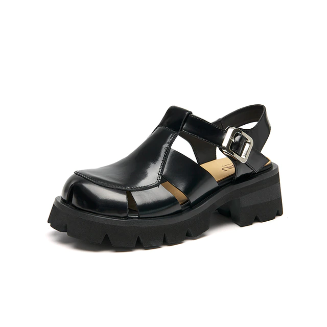 sandals color black size 6 for women 