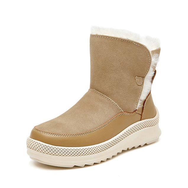 snow boots color brown size 5 for women