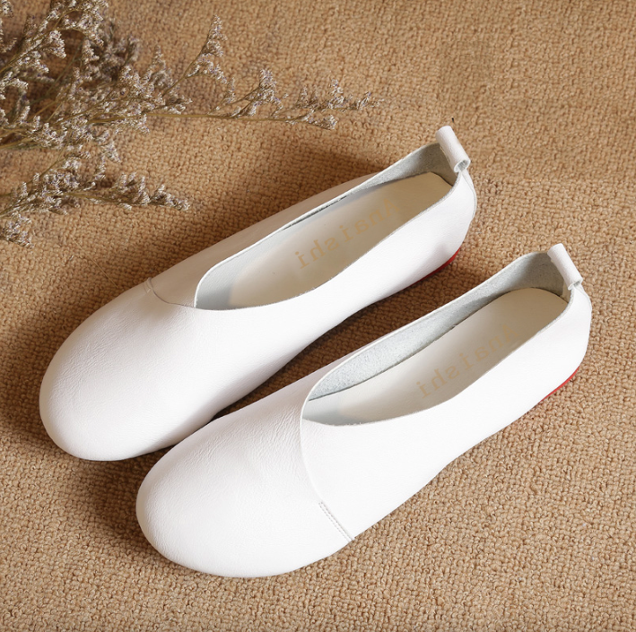 summer flats color white size 7 for women