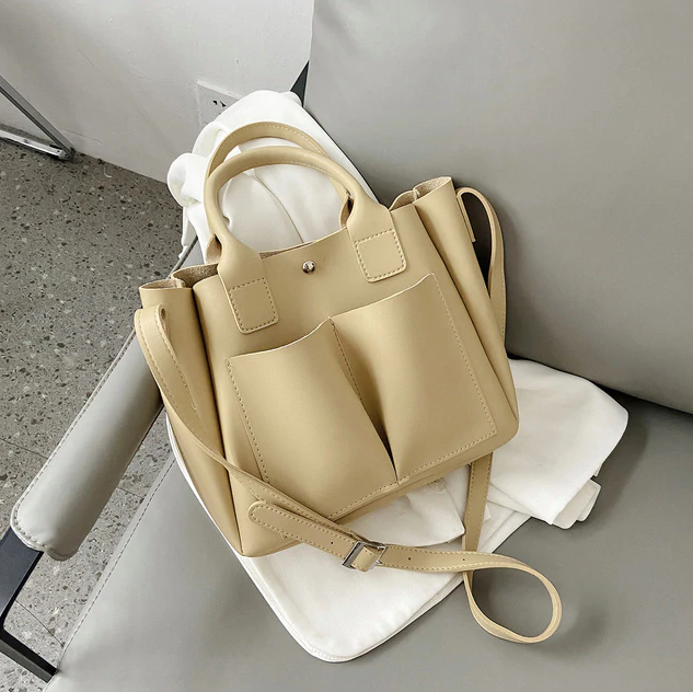 Handbag Color Beige Medium for Women