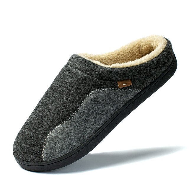 flat slipper color gray size 8 for men