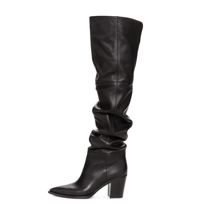 dress boots color black size 9 for women
