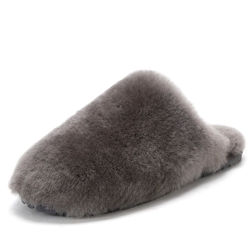 slipper color gray size 5 for women