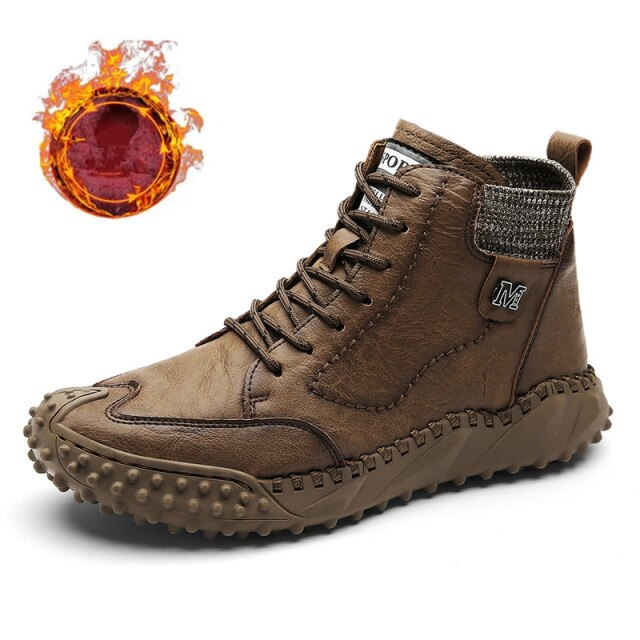 Silver Men's Winter Boots