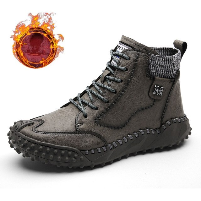 Silver Men's Winter Boots