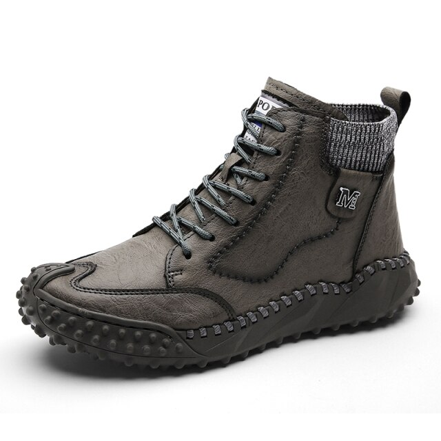 Silver Men's Winter Boots