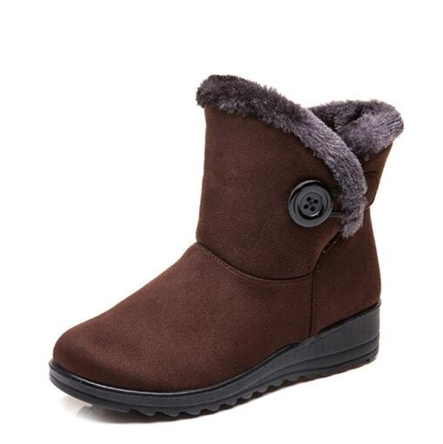 Warm Snow Boots Color Brown Size 9 for Women