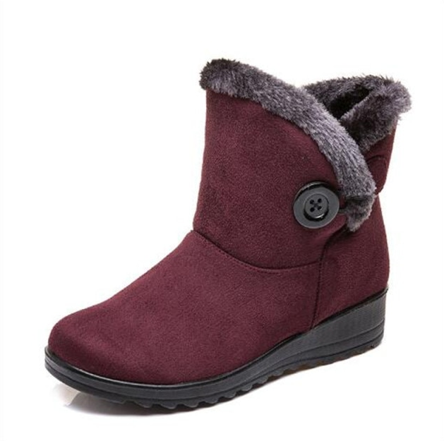 Warm Snow Boots Color Red Size 8 for Women