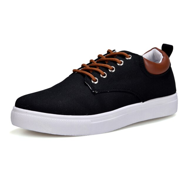 lace up sneaker color black size 7 for men