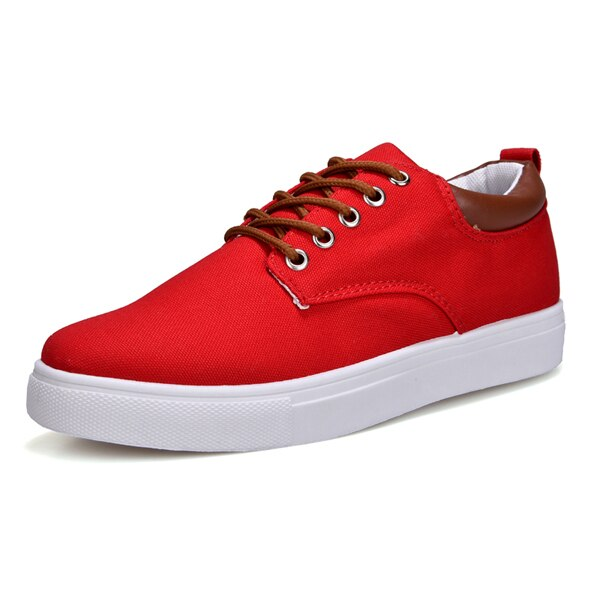 flat sneaker color red size 7.5 for men
