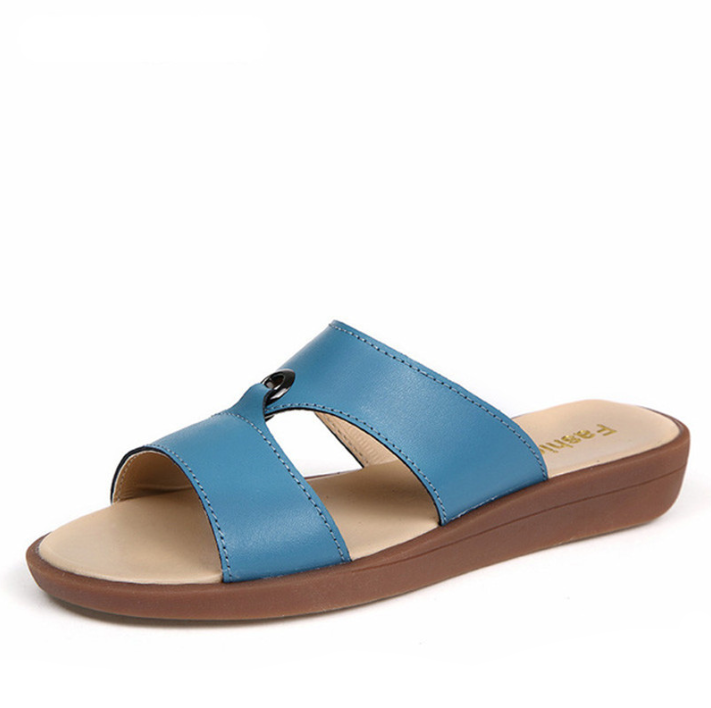 comfortable flip flop color blue size 5 for women