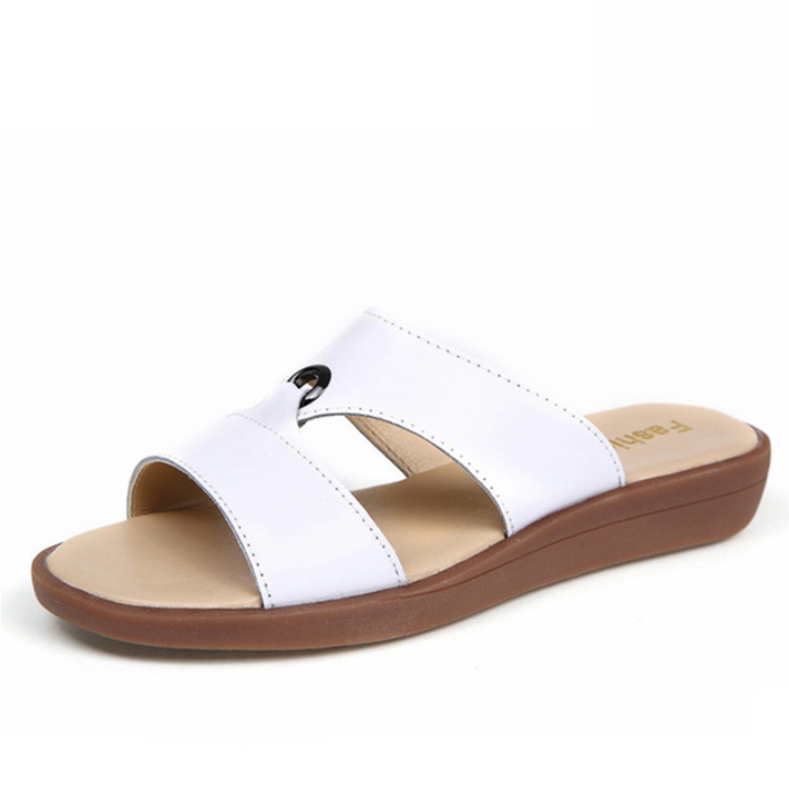 sandals color white size 6 for women