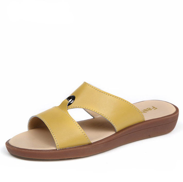 flip flop color yellow size 7 for women