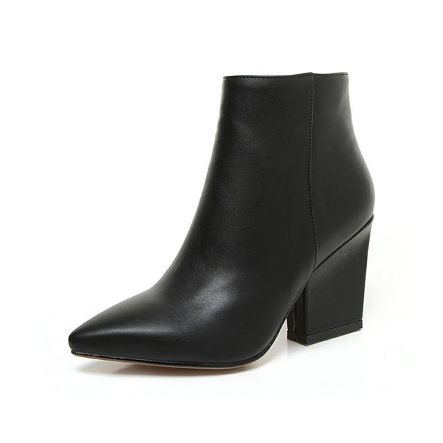 Autumn Booties Color Black Size 6 for Women