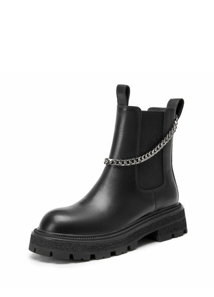 Zaga Women's Leather Platform Ankle Boots