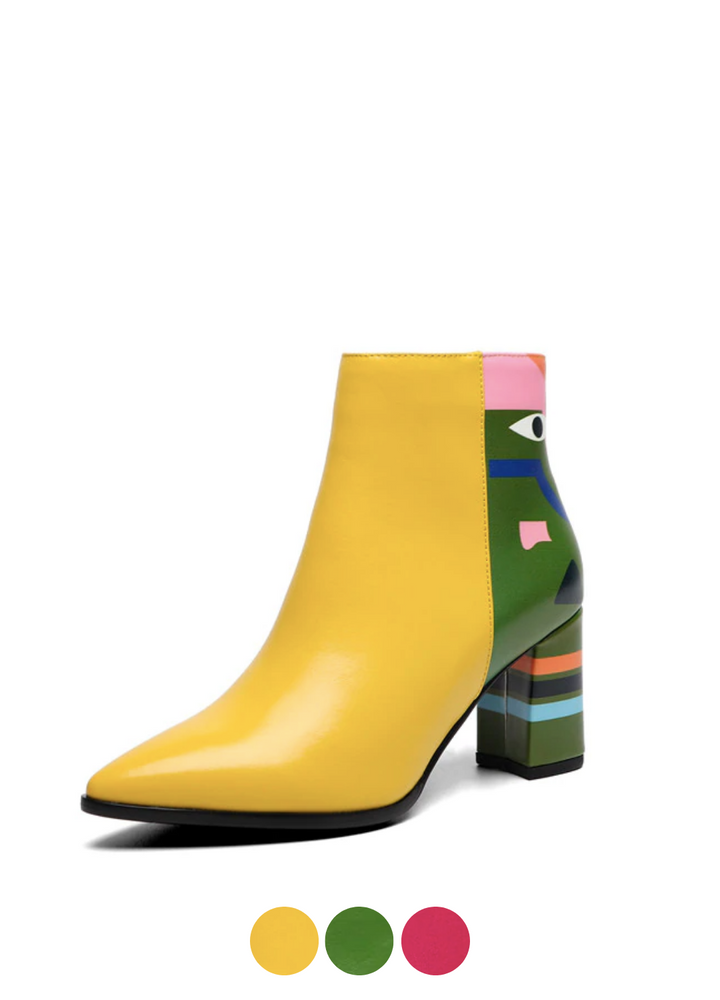 USS Shoes Maxys Booties Ankle Height Sale Drop Yellow (Size 10)