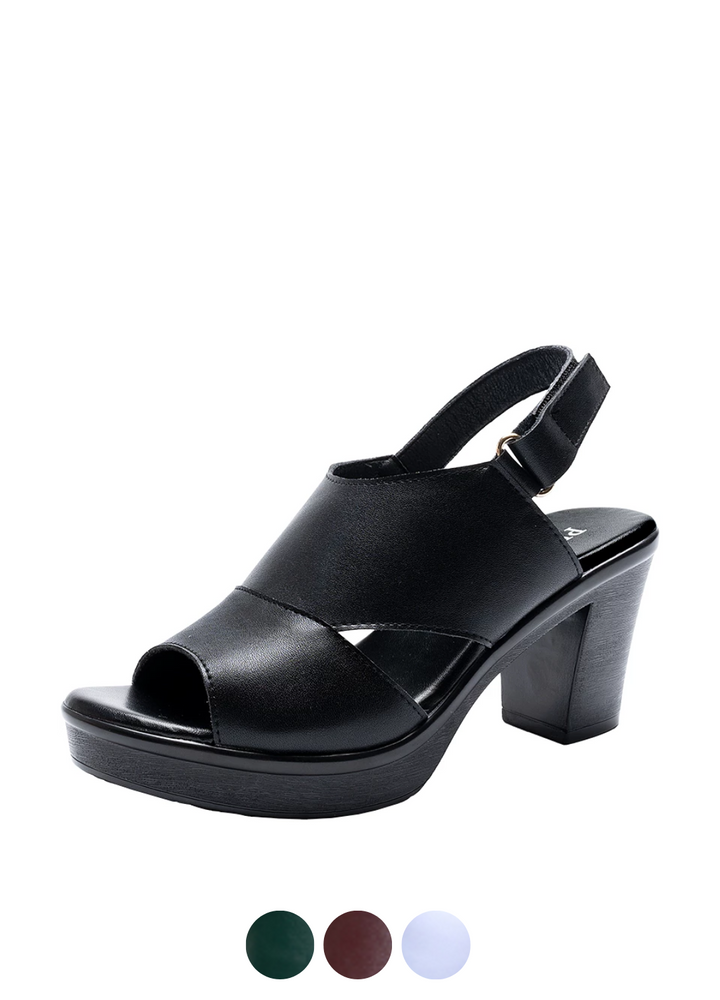 USS Shoes Laurent Women's Square Heel Open Toe Sandal