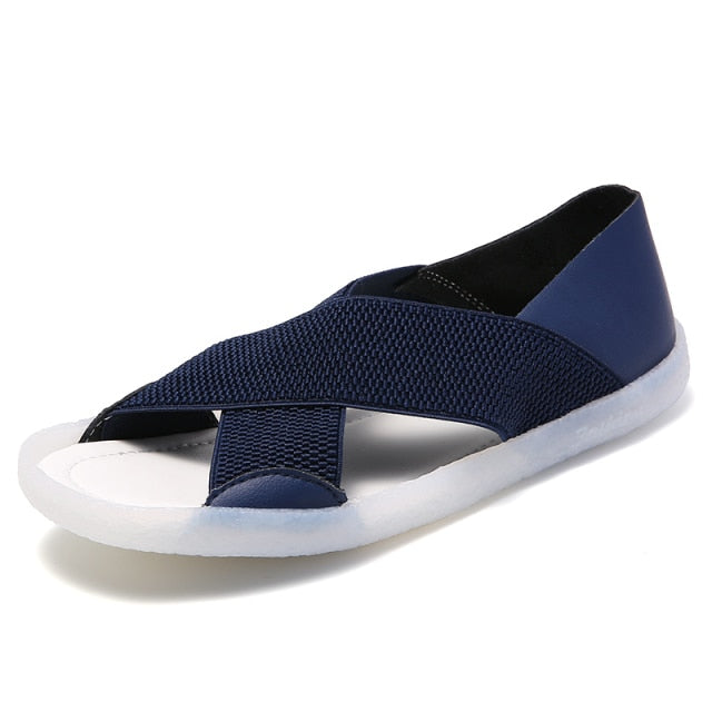     Cizne-Women_s-Sandal-Summer-Elastic-High-Quality-Comfortable-Breathable-Stretch-Fabric-Summer-Sandals-color- Dark blue-USS-1.png