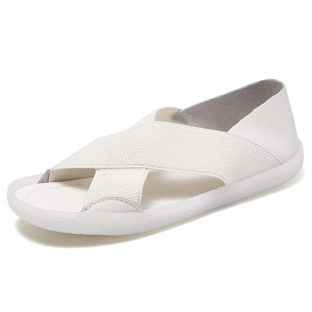     Cizne-Women_s-Sandal-Summer-Elastic-High-Quality-Comfortable-Breathable-Stretch-Fabric-Summer-Sandals-color-white-USS-1.png