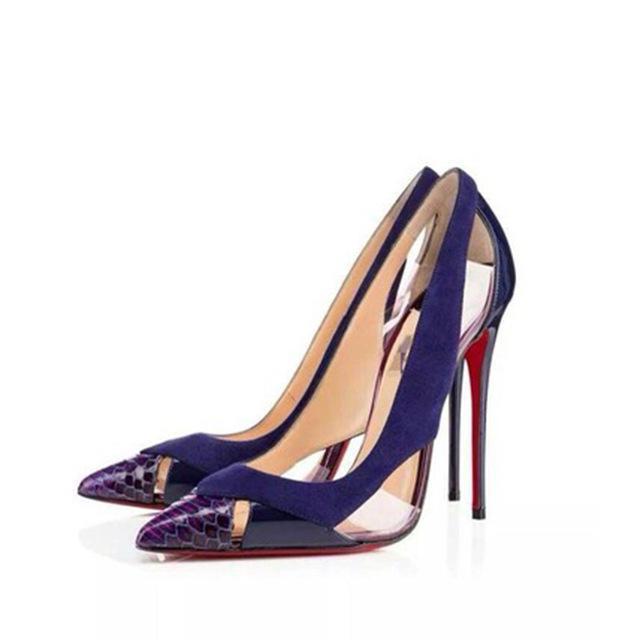 party pumps shoes color purple size 8 for women
