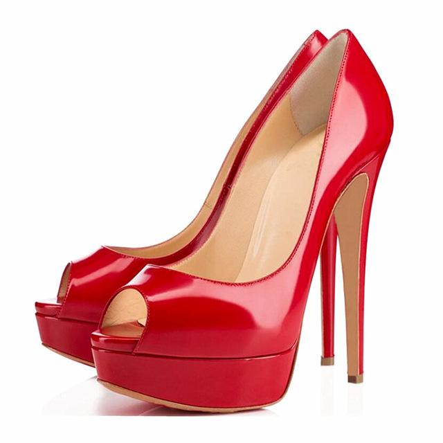 dress heels color red size 8 for women