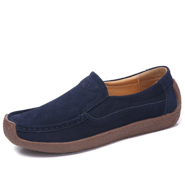 office loafer shoes color navy size 9.5 for women
