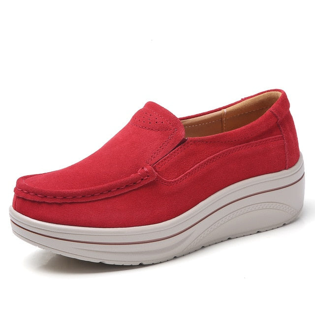 Platform Shoes Color Red Size 5.5 for Women